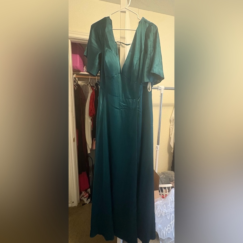 Chic Teal Maxi Dress